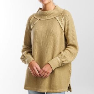 Free People She's A Keeper Thermal Pullover Large